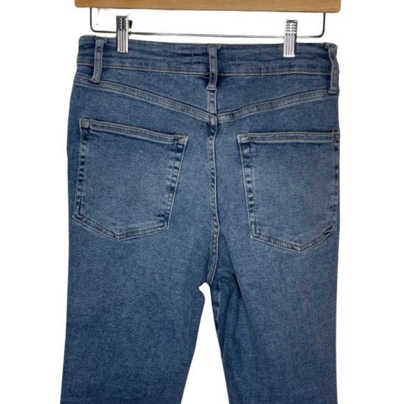 WE THE FREE | Free People High Rise Stretch Fit Raw Hem Jegging | Size 30 - Picture 8 of 13